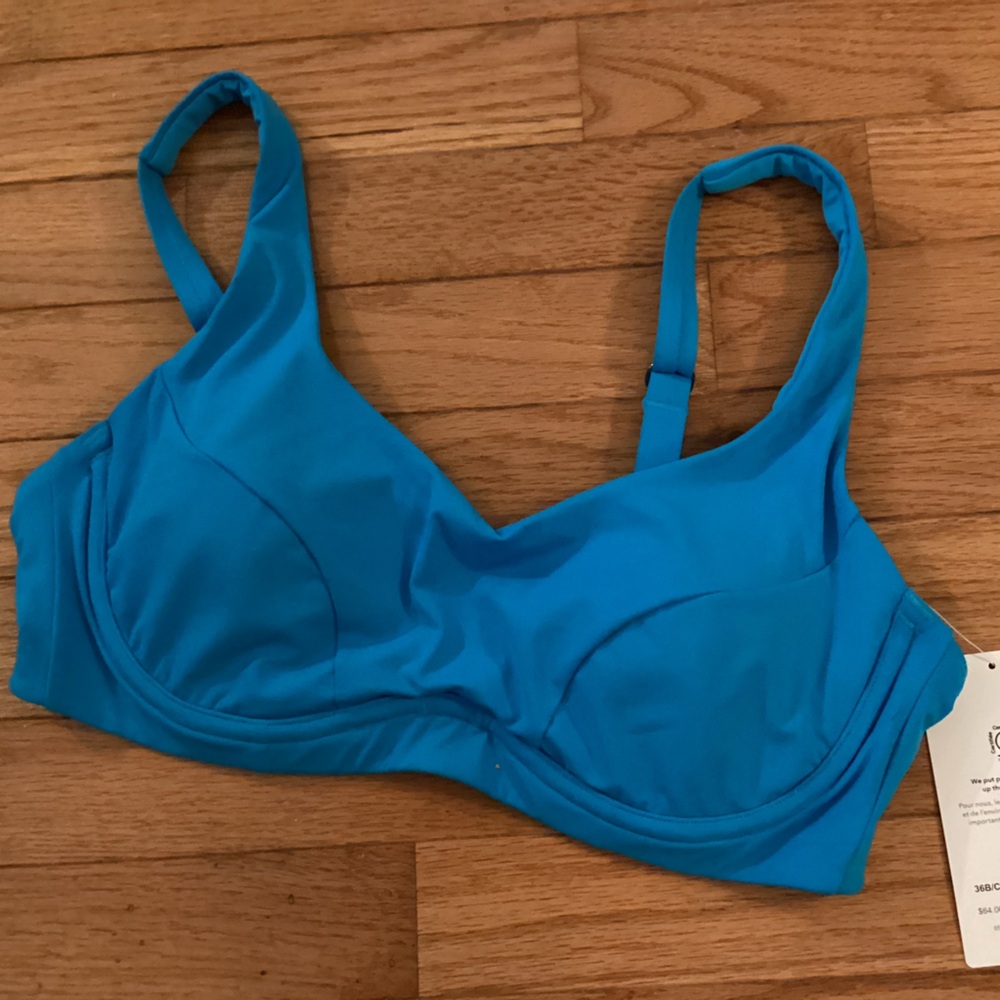 NWT ATHLETA BONDI 36 BC BRA CUP BIKINI TOP UNDERWIRE - ADJUSTABLE FIT QUICK DRY - Picture 4 of 11